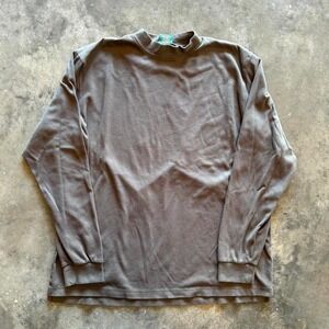 Vtg essential Earth Tone Long sleeve shirt  Size XLT